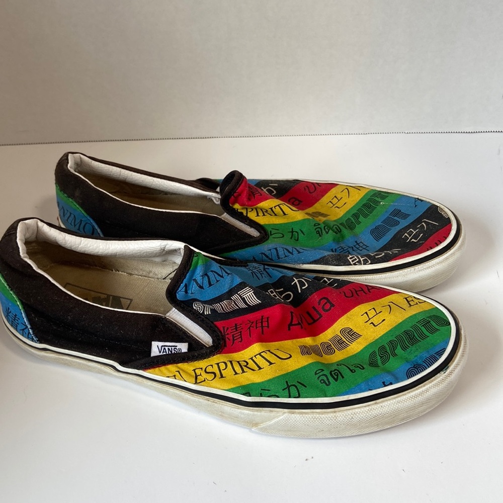 Vans Spirit slide ons size 9.5 skater goth